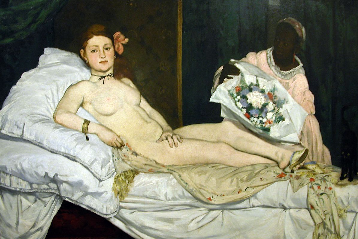 Paris Musee D'Orsay Edouard Manet 1865 Olympia 